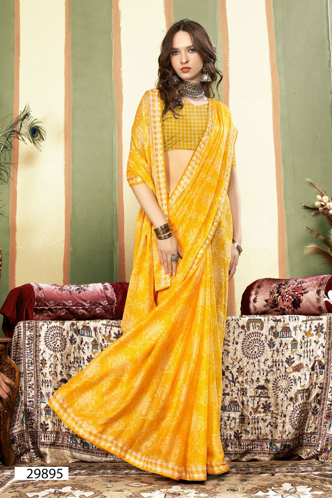 Aaliyah By Vallabhi Georgette Printed Sarees Wholesale Price In Surat